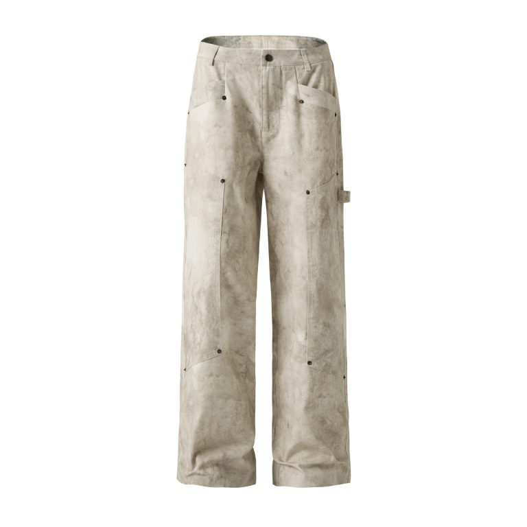 Printed carpenter pants