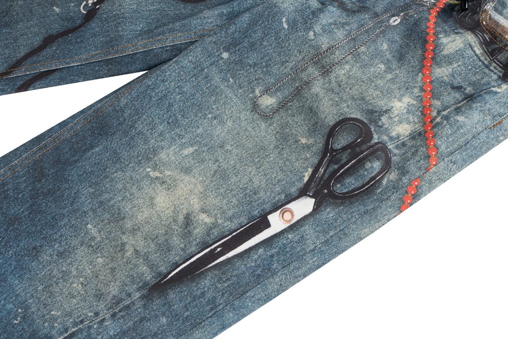 Printed jeans