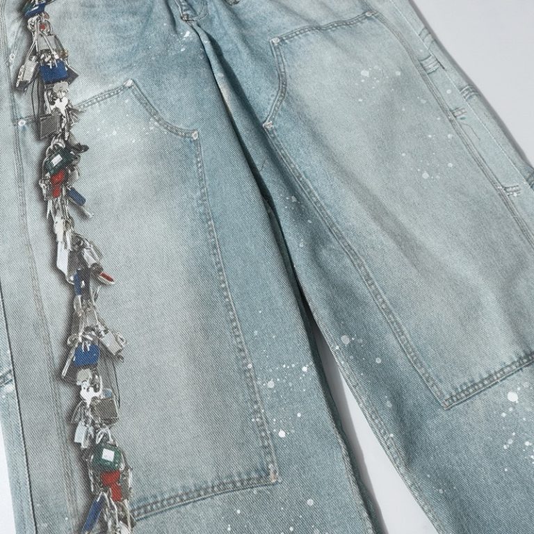 Printed jeans