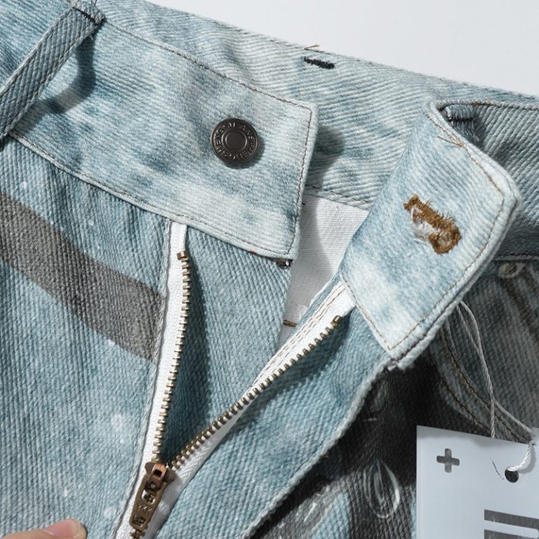 Printed jeans