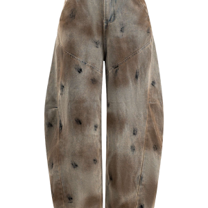 Printed jeans